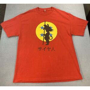 Vintage Y2K Dragon Ball Kid Goku T Shirt Red Mens Sz XL